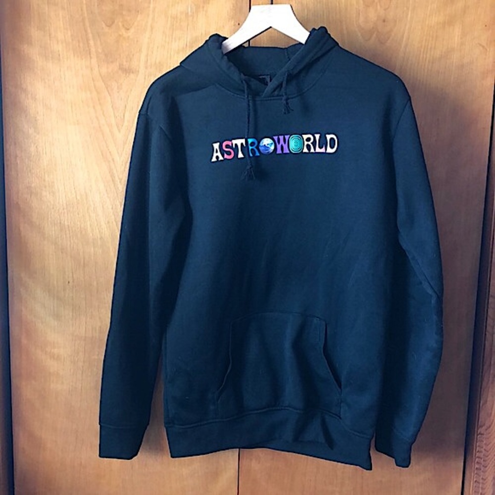 Travis Scott Astroworld Hoodie Long Sleeve Black L
